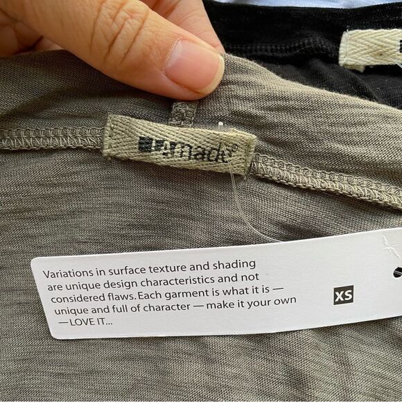 REVOLVE LAmade olive green/ gray open front waterfall hooded cardigan sz XS NWT! - Picture 8 of 9